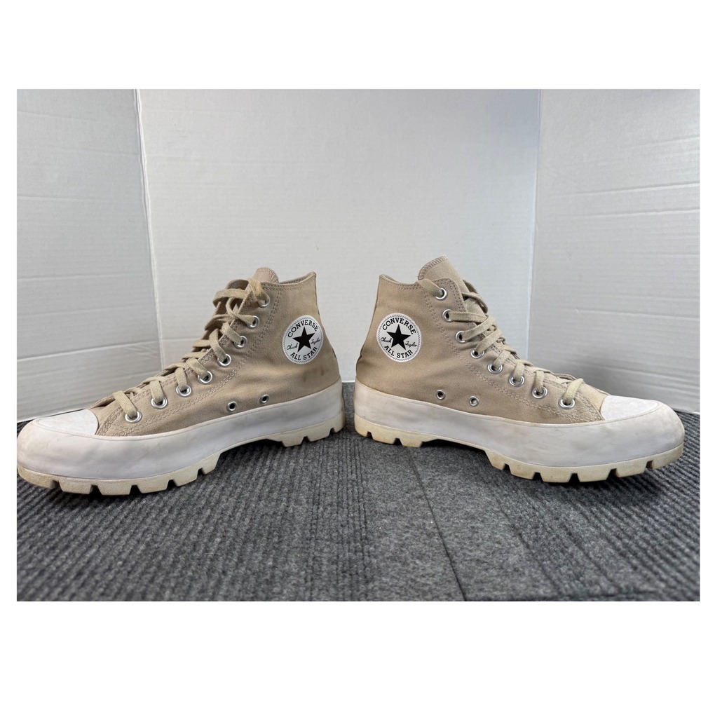 Converse Chuck Taylor All Star Lugged High Top Tan Khaki Sneakers Size 9